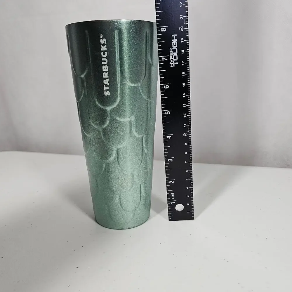 Starbucks 2022 Spring Green Glitter Mermaid Stainless Tumbler 24 oz. *NO LID*